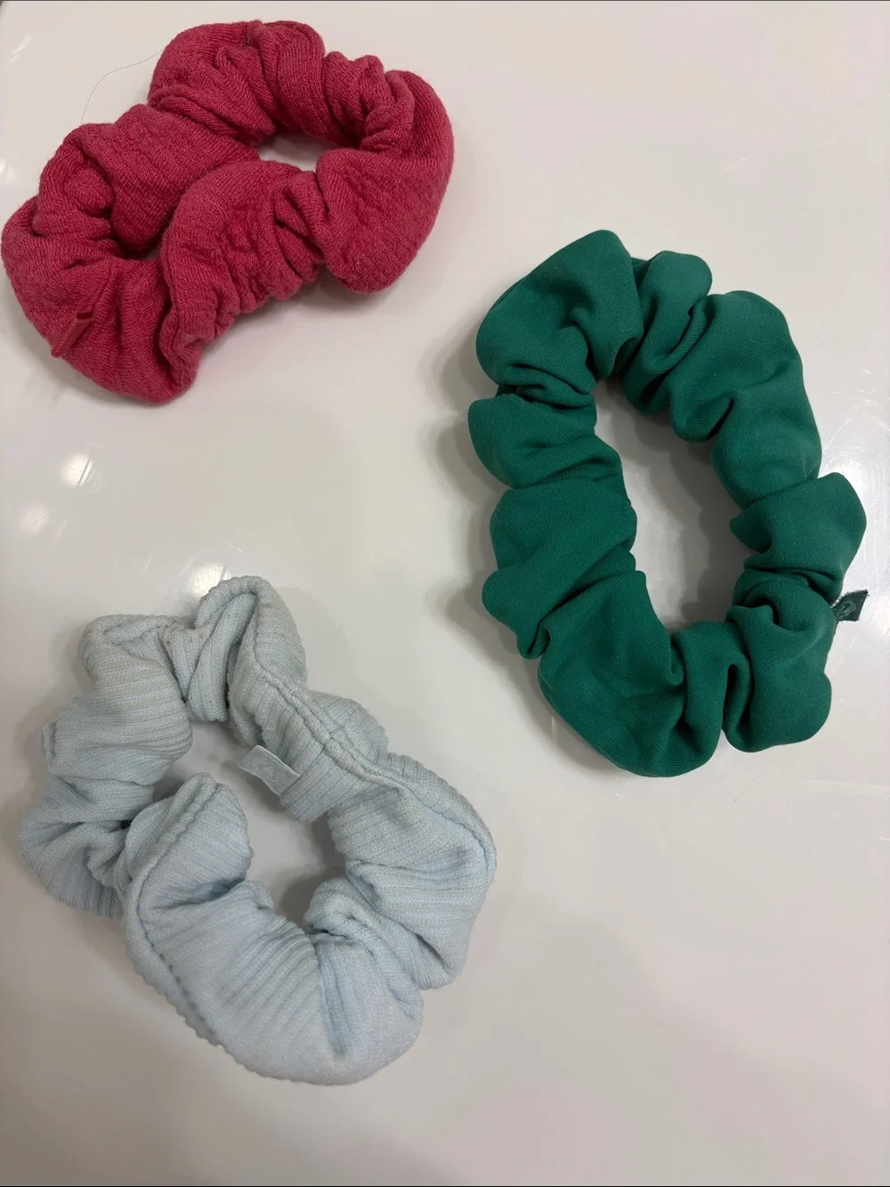 🩵💚🩷 LULULEMON SCRUNCHIE BUNDLE — 3 PACK 🩷💚🩵